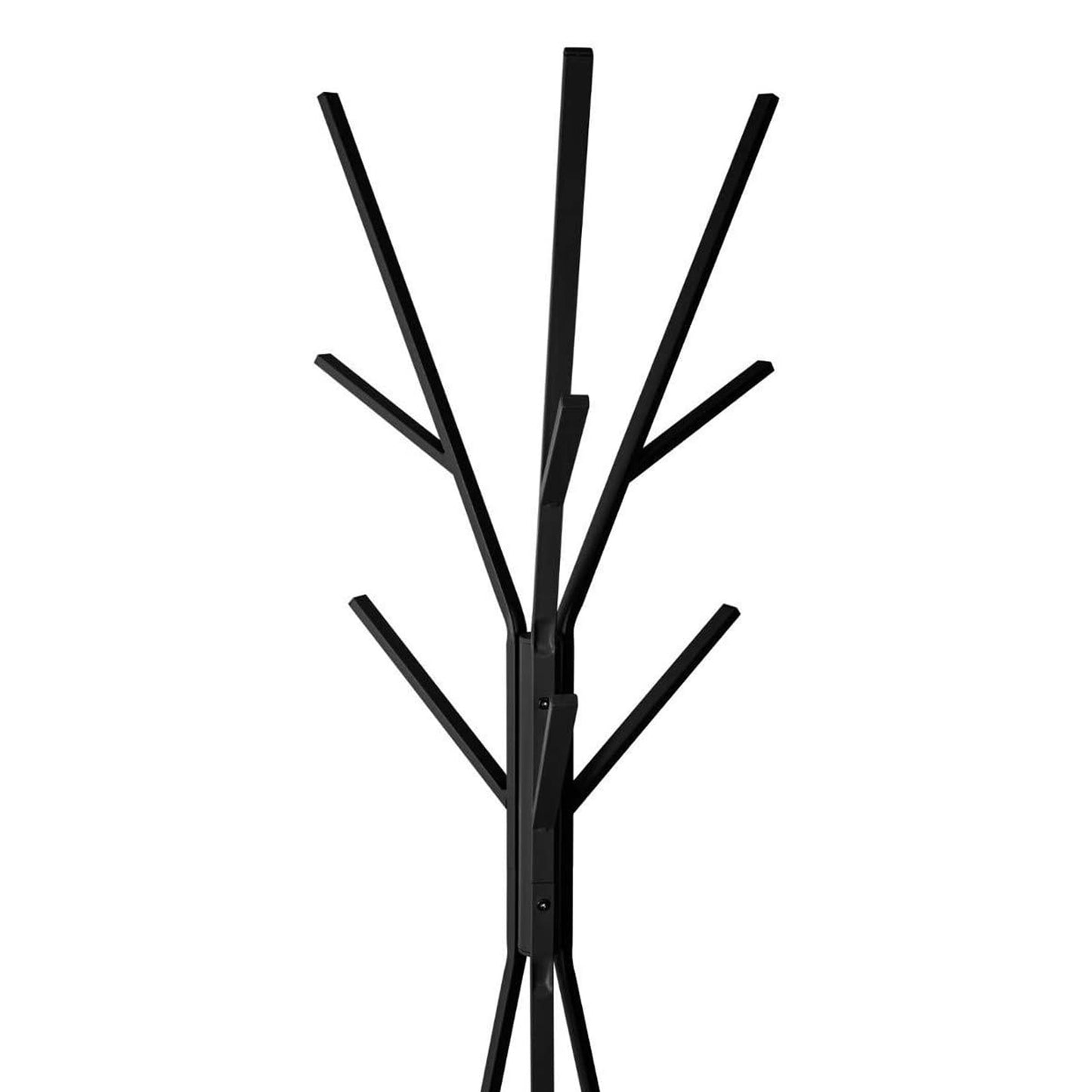 Perchero Madera Y Metal Mdf Negro H.180cm