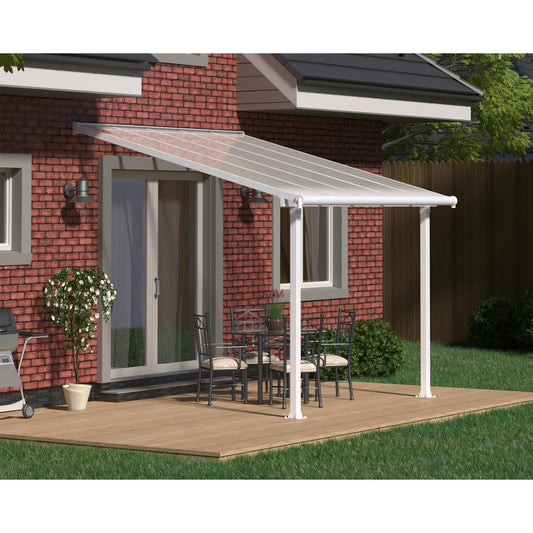 Pérgola adosada Olympia 307x294 blanco