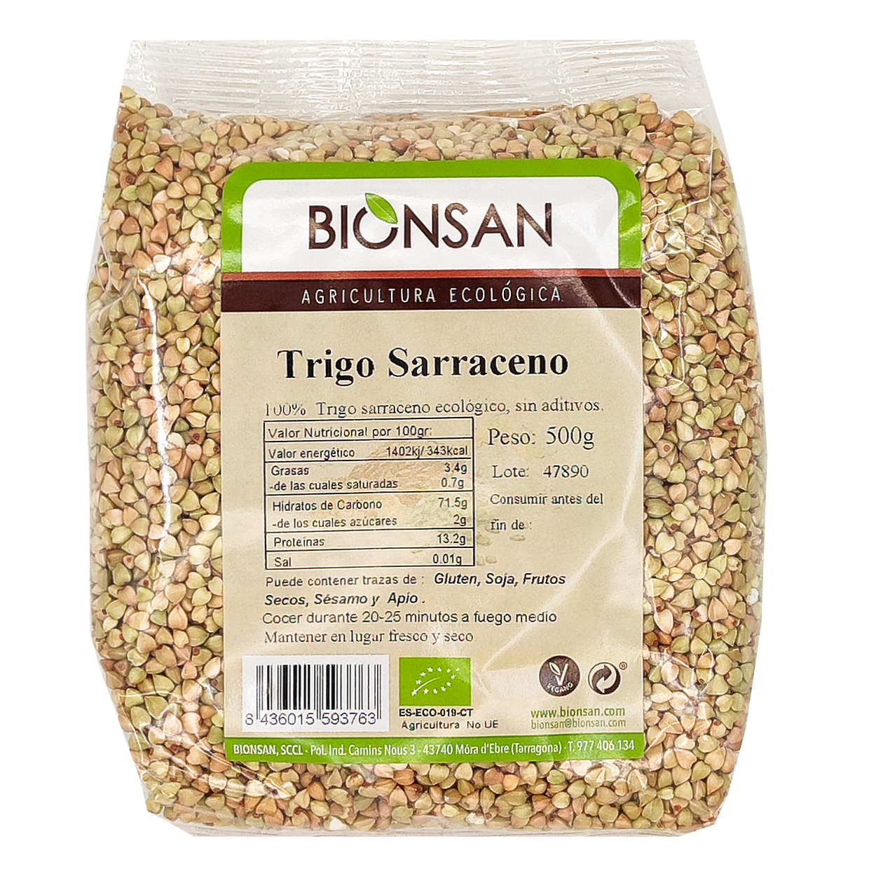 Trigo Sarraceno Ecológico En Grano 500gr