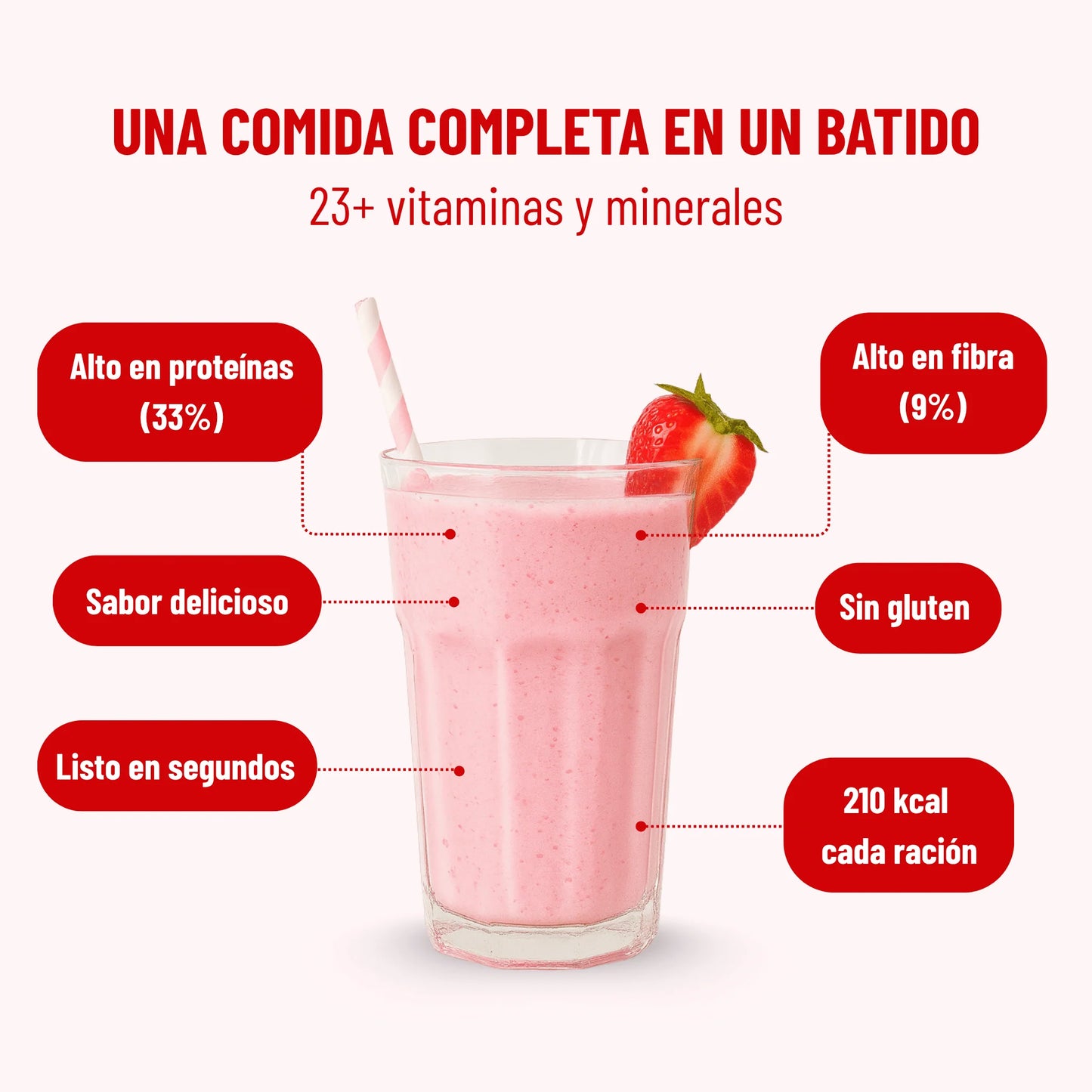 Batido Sabor Fresa Fitóniq, 7 sobres_2