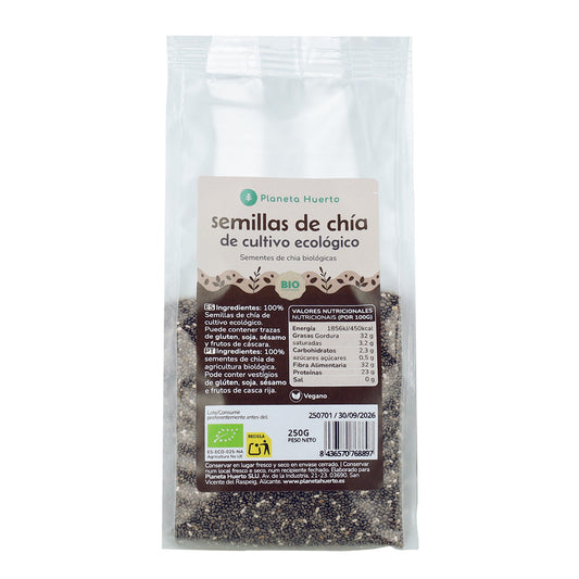 Semilla de chía ECO Planeta Huerto 250 g