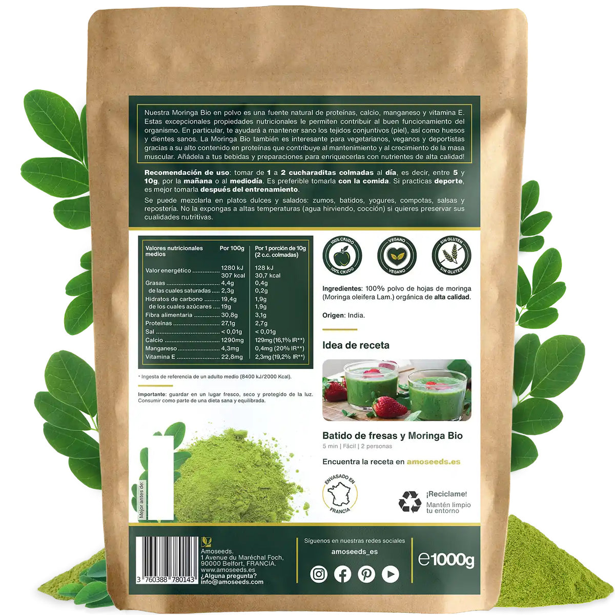 Moringa En Polvo Bio 1kg_4