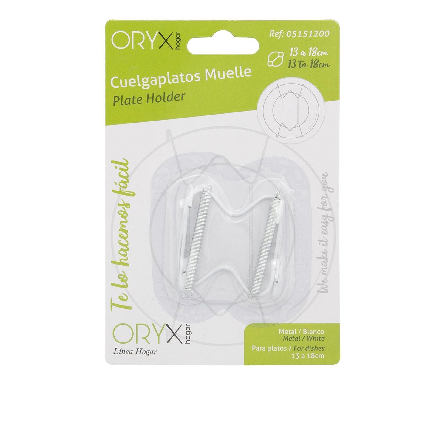 Cuelgaplatos Muelle Para Platos De Ø 13 A 18 Cm.