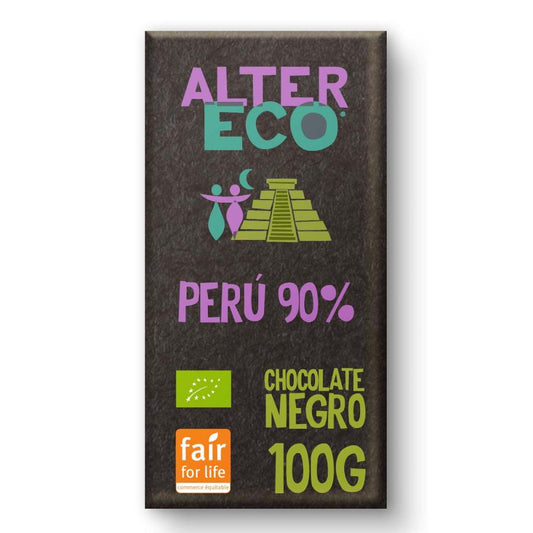 Chocolate negro Perú 90% Bio Altereco 100gr