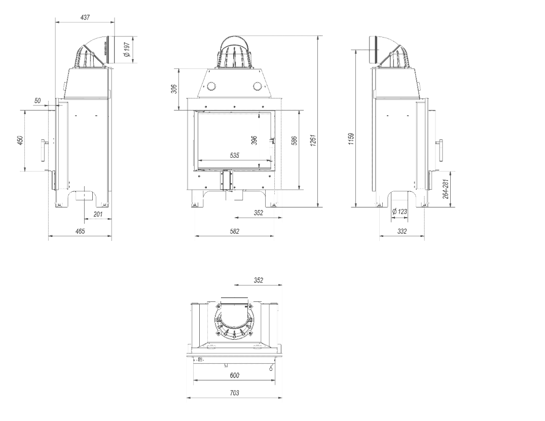 Bricosol Chimenea De Leña De Acero Kratki Mbm 10 Kw Ø 200_4