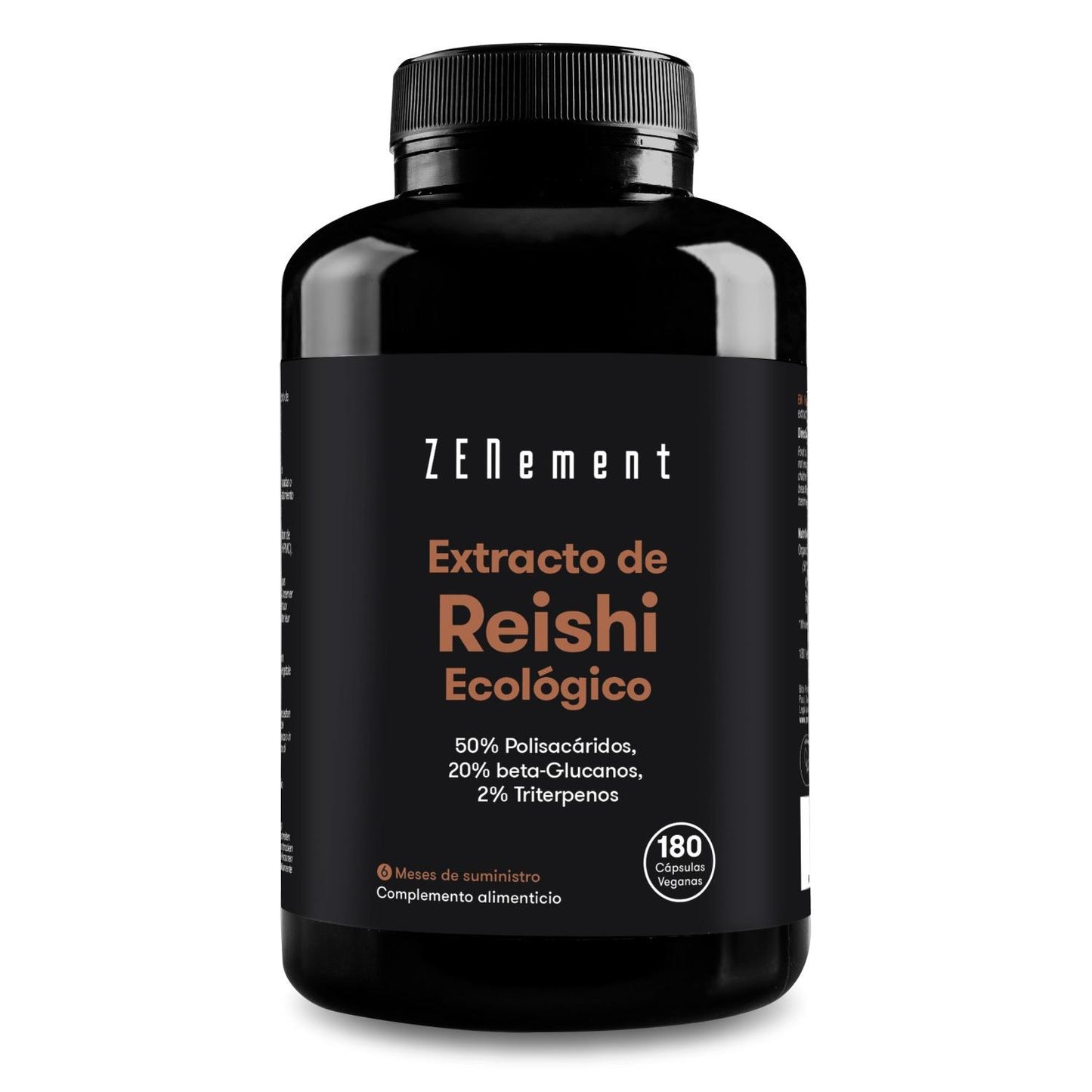 Extracto de Reishi ecológico 12000 mg  Zenement, 180 comprimidos