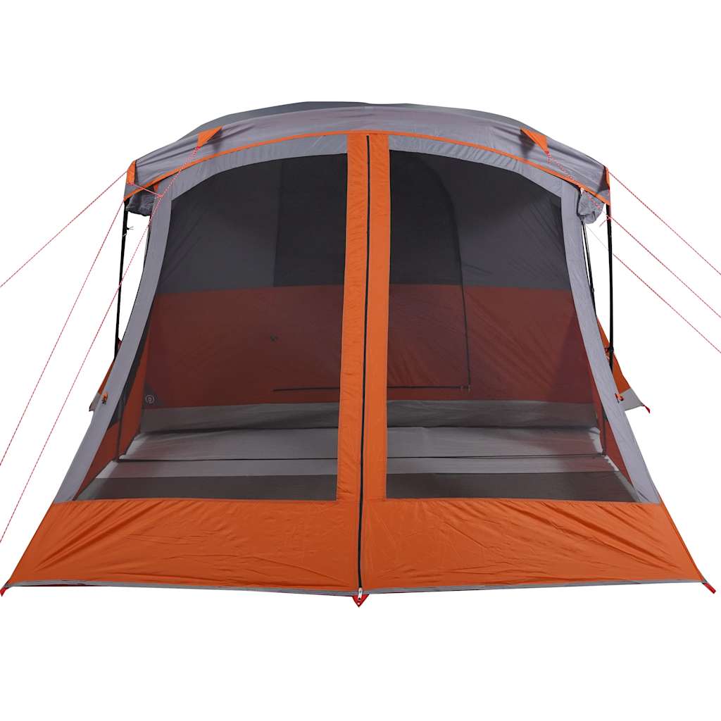 Tienda De Campaña Con Porche 4 Personas Impermeable Naranja_5