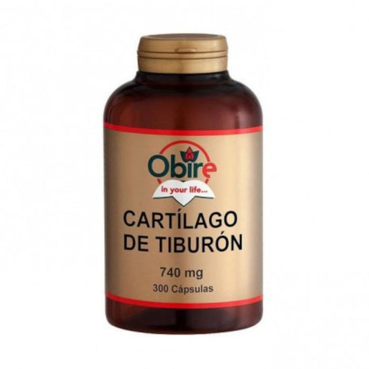 Cartílago de tiburón 740 mg Obire, cápsulas 300 cápsulas