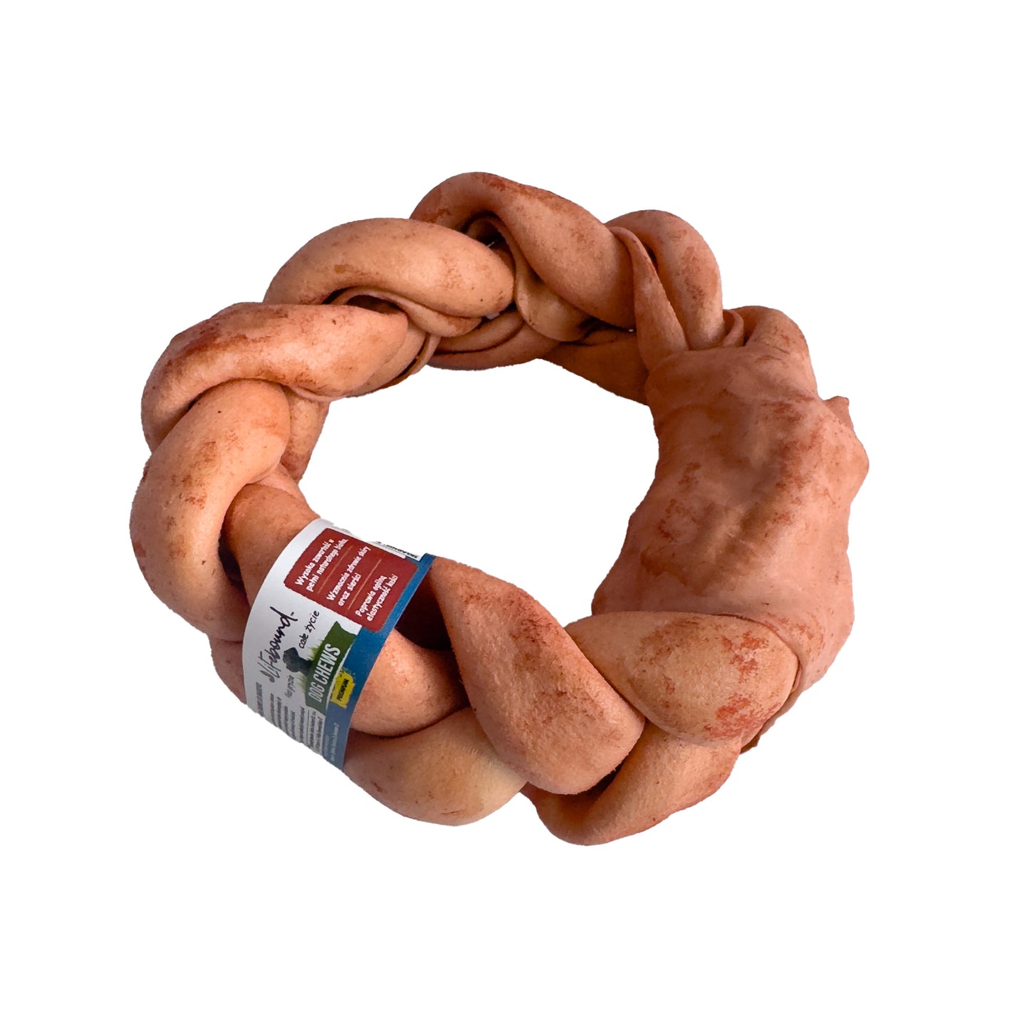 Lifebound - Hueso Masticable Natural Para Perros De Piel De Ternera En Forma De Trenza Sabor A Cordero - 6 uds - L