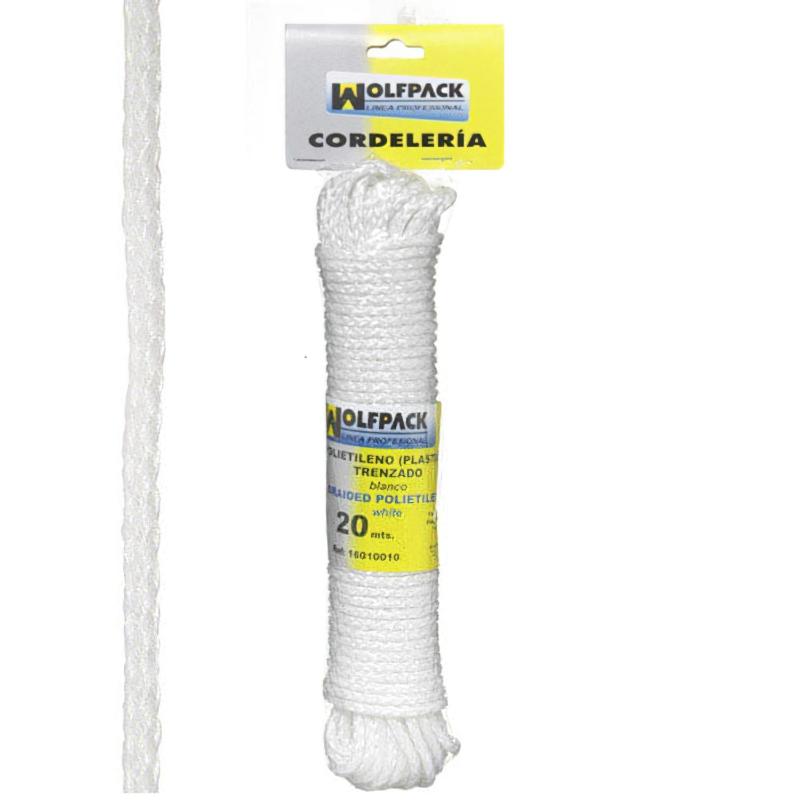 Cuerda Trenzada Plástico Blanca (madeja 20 M.)_0