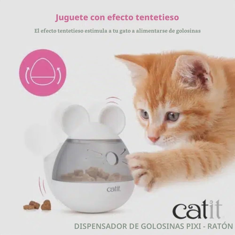 Dispensador de snacks para gatos PIXI Ratón Catit