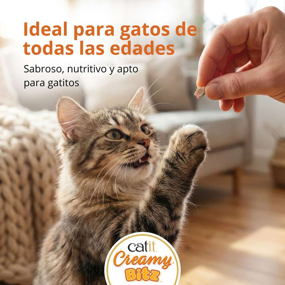 Snack cremoso para gatos Creamy Bitz pollo con vieiras 4 x 12 g Catit