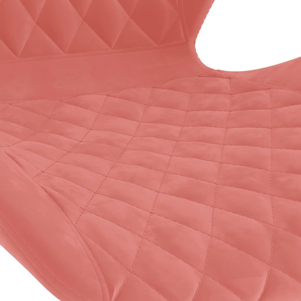 Taburetes De Cocina 2 Unidades Terciopelo Rosa_5
