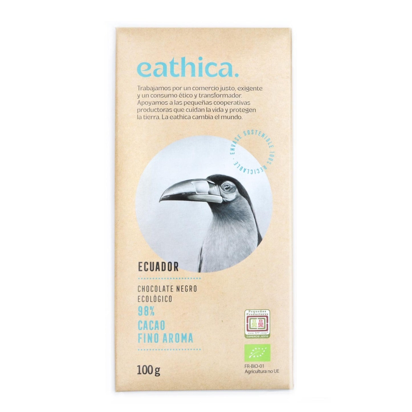 Chocolate Eathica 98% Ecuador BIO 100 g