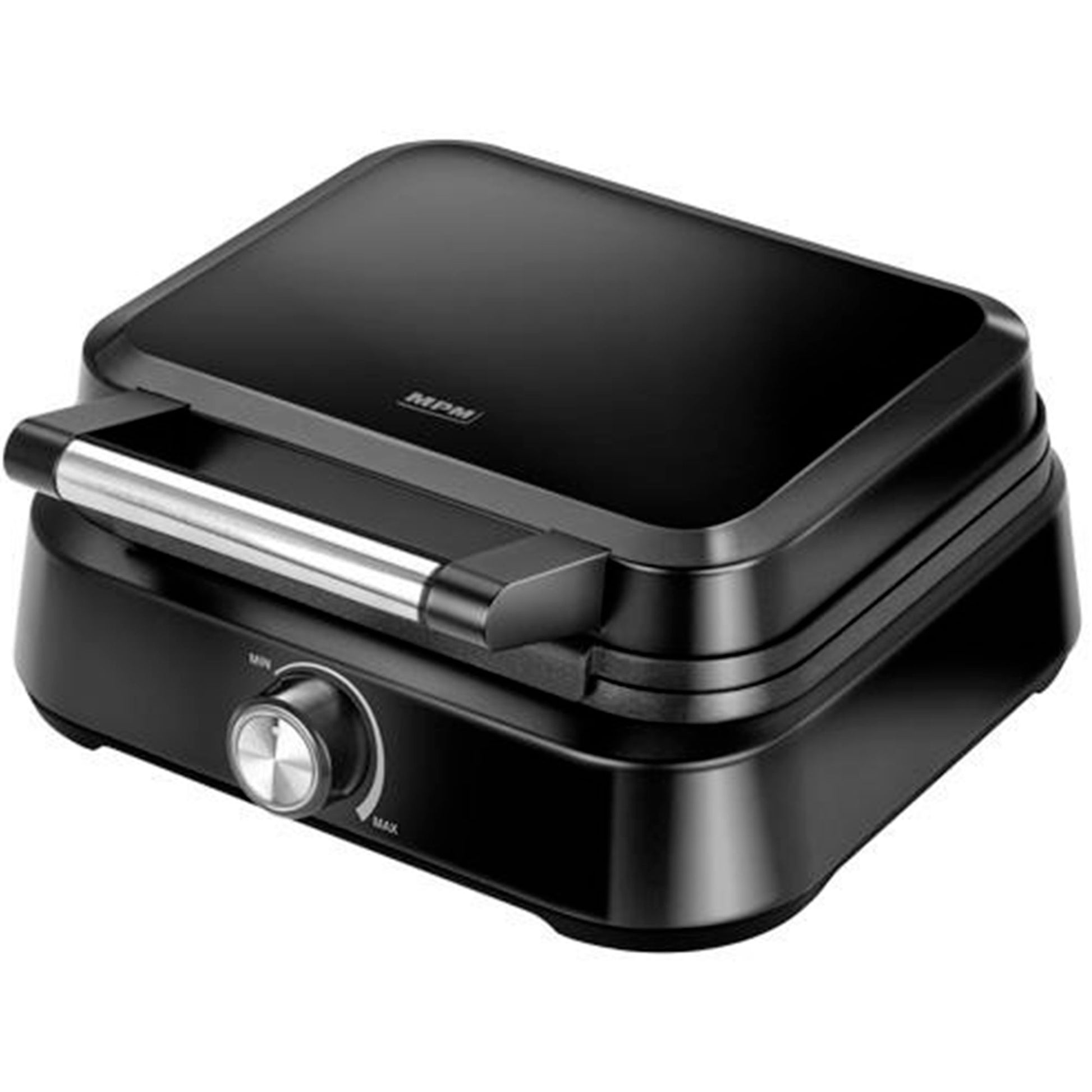 Gofrera Eléctrica Profesional, 2 Gofres Belgas Gruesos, Antiadherente, Regulador Temperatura, Acero Inox. Mpm Mpm-mgo-40 Negro