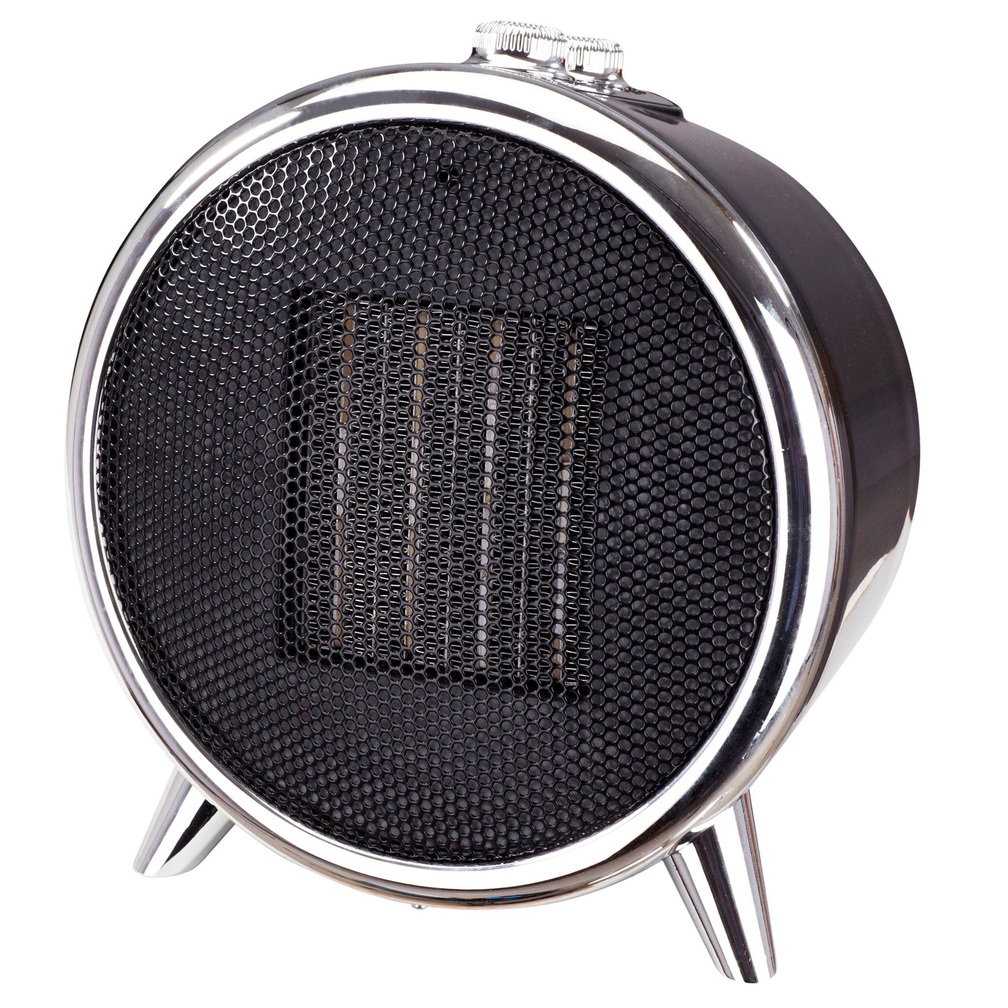 Calefactor Cerámico Led, Portátil, 2 Niveles Potencia, Termostato Automático, Diseño Moderno Adler Ad7742, Negro/plata