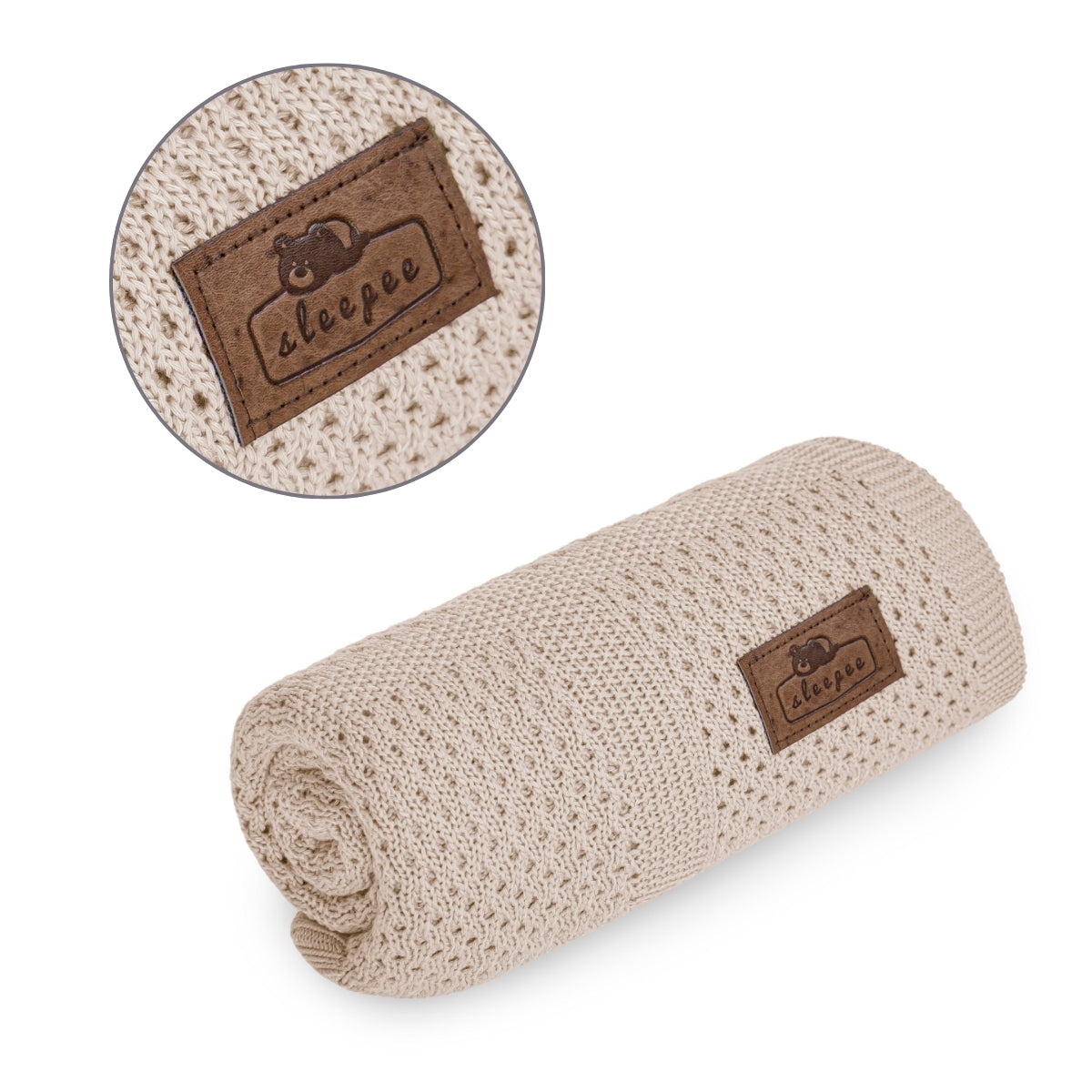 Manta De Bebe Light Bambú Beige