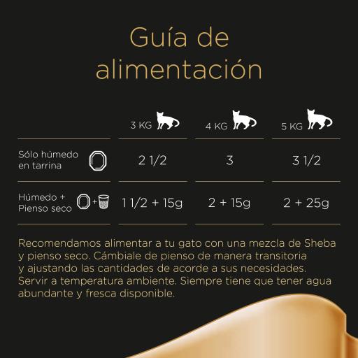 Sheba Delices du Jour Carnes 6x50 g Comida húmeda para gatos en salsa