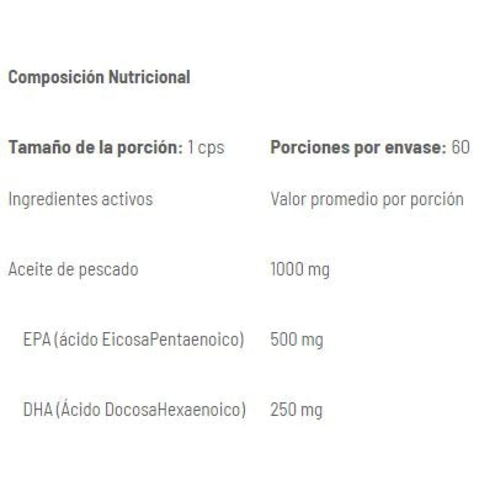 Fish Oil Omega 3 Power 60 Perlas