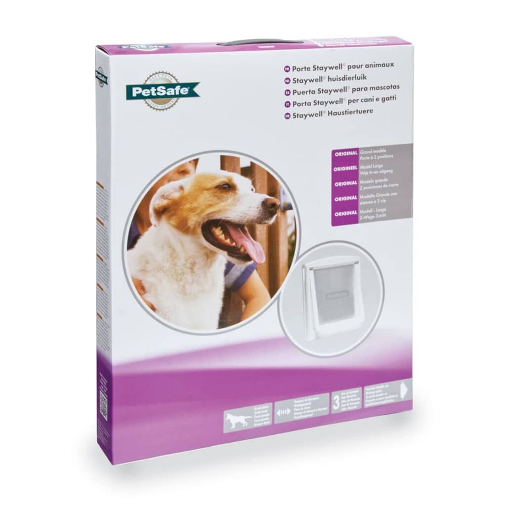 Petsafe Puerta Para Mascotas 2-vías 760 Grande 35,6x30,5cm Blanca 5025_2