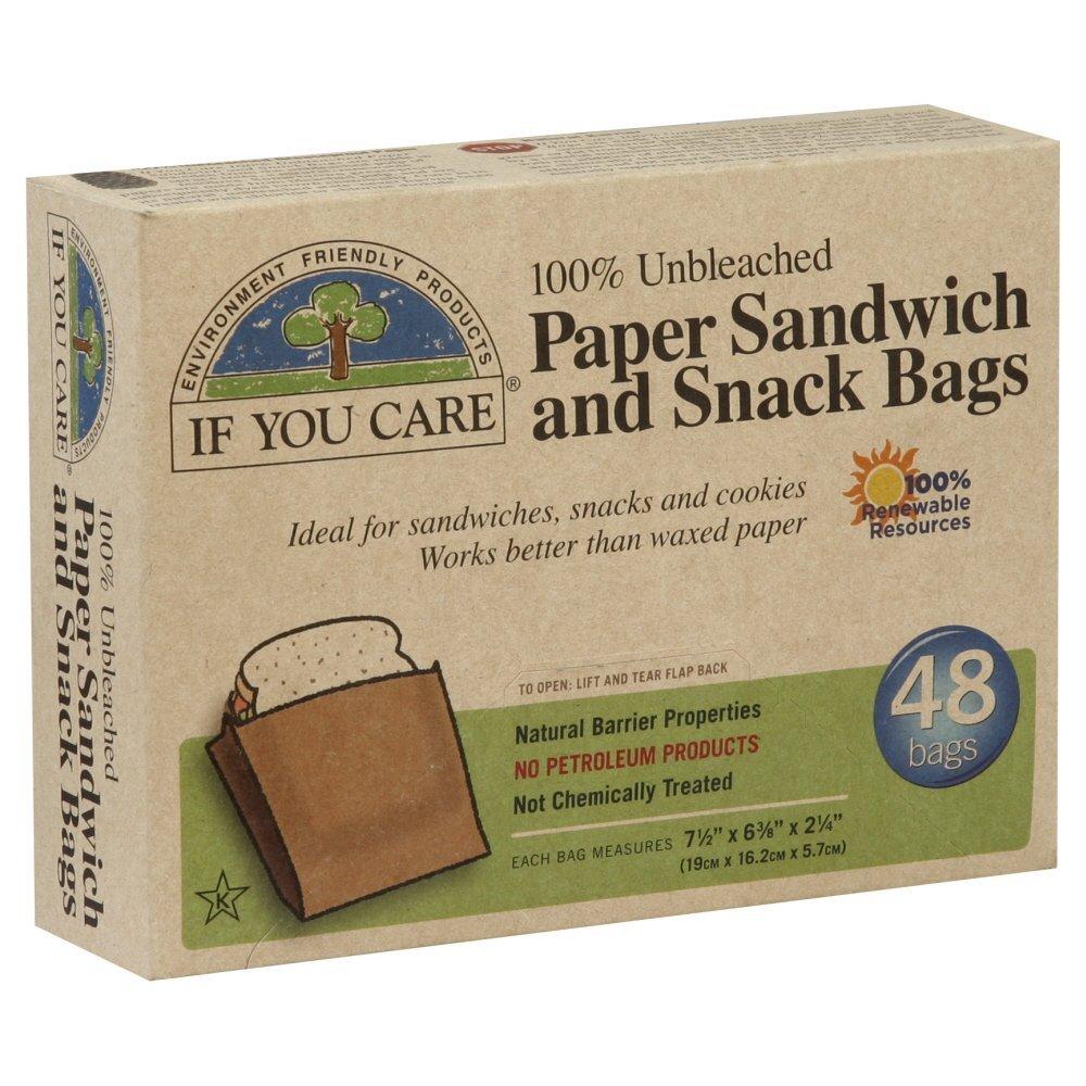 Bolsas de papel para sandwich If You Care 48 Uds