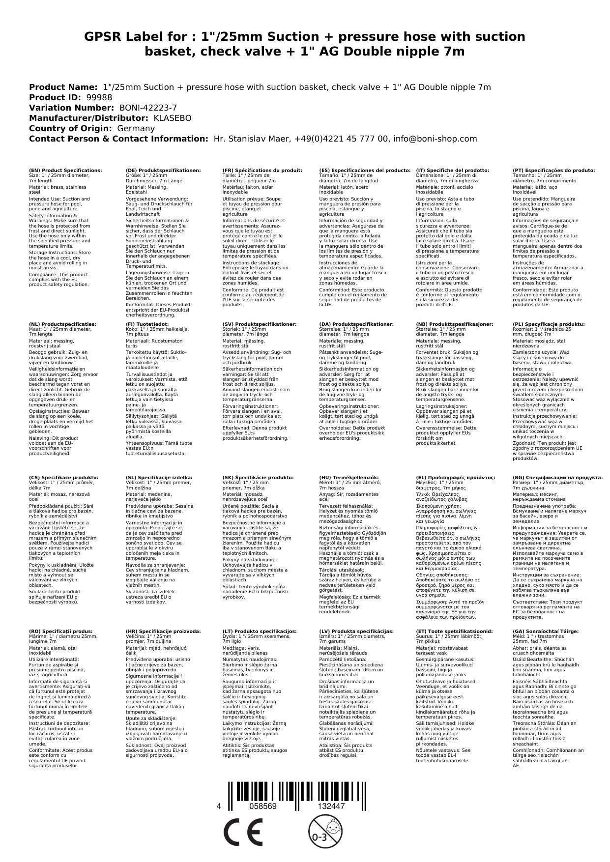 Kit Manguera De Aspiración Y Presión 1 Pulgada Con Válvula Antirretorno_4