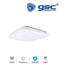 Plafón cuadrado de techo LED Level GSC 20W 6000K