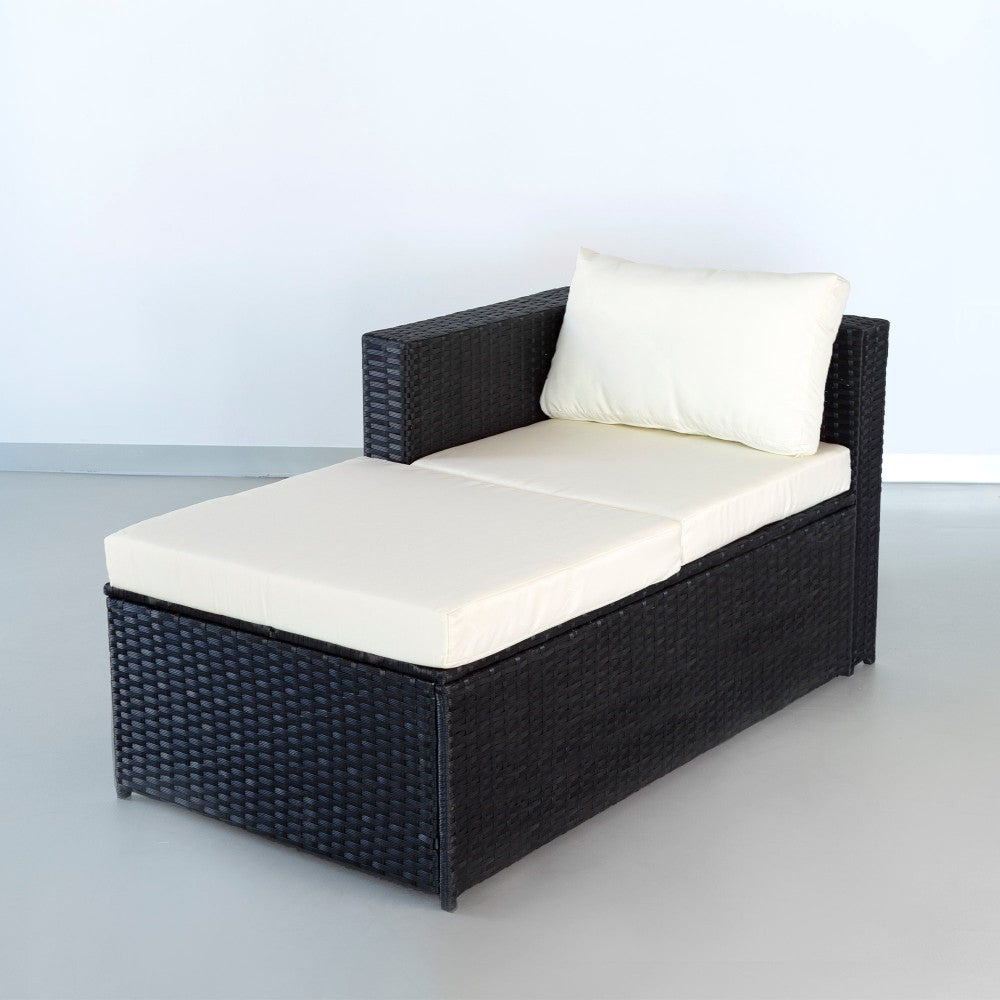 Conjunto Muebles Terraza Y Jardín Ratán C/sofá Chaise Longue Modular Y Mesa Aktive_5