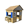 Casita De Madera Masgames Lollipop Xxl Horeca + Cocinita Azul.