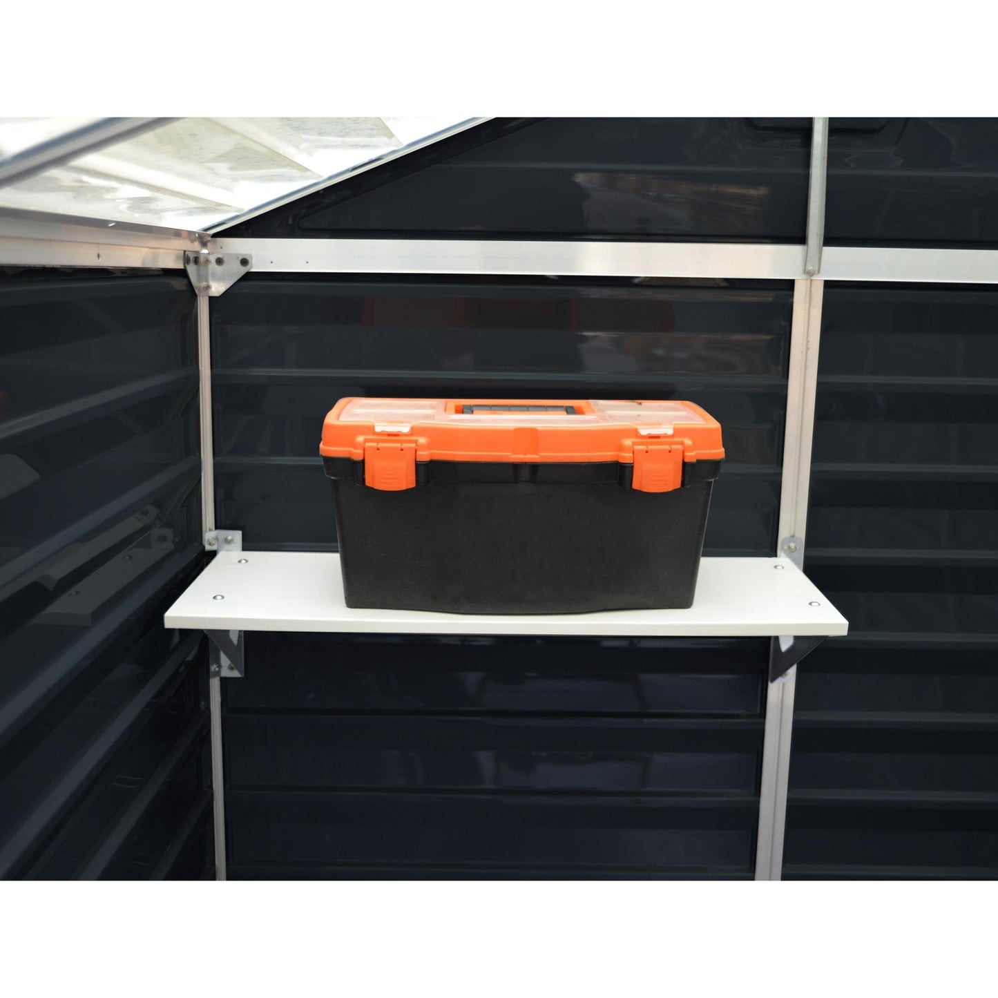 Cobertizo de jardín Skylight 303x185x217 cm gris oscuro