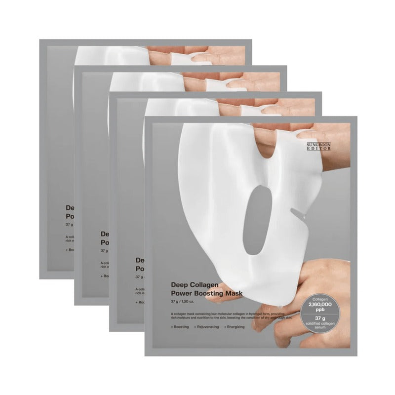 Mascarilla potenciadora de colágeno profundo Sungboon Editor (4 uds x 37 ml)