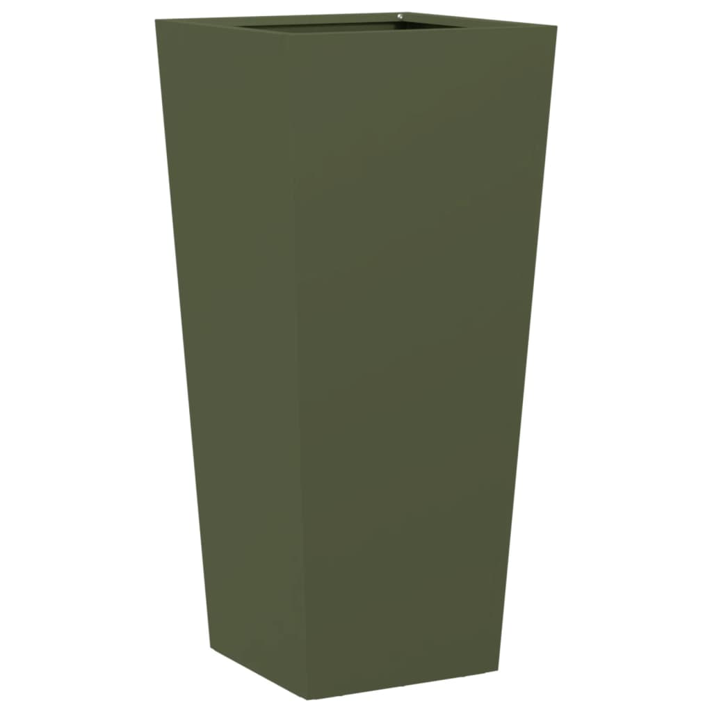 Jardinera Hexagonal Acero Verde Oliva 35x35x75 Cm_5