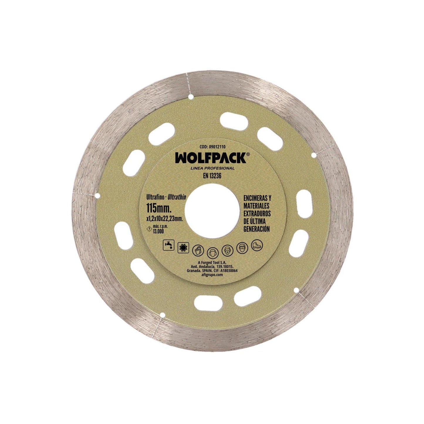 Disco Diamante Ø 115 Mm. Materiales De Ultima Generación. Segmento De 10 Mm.