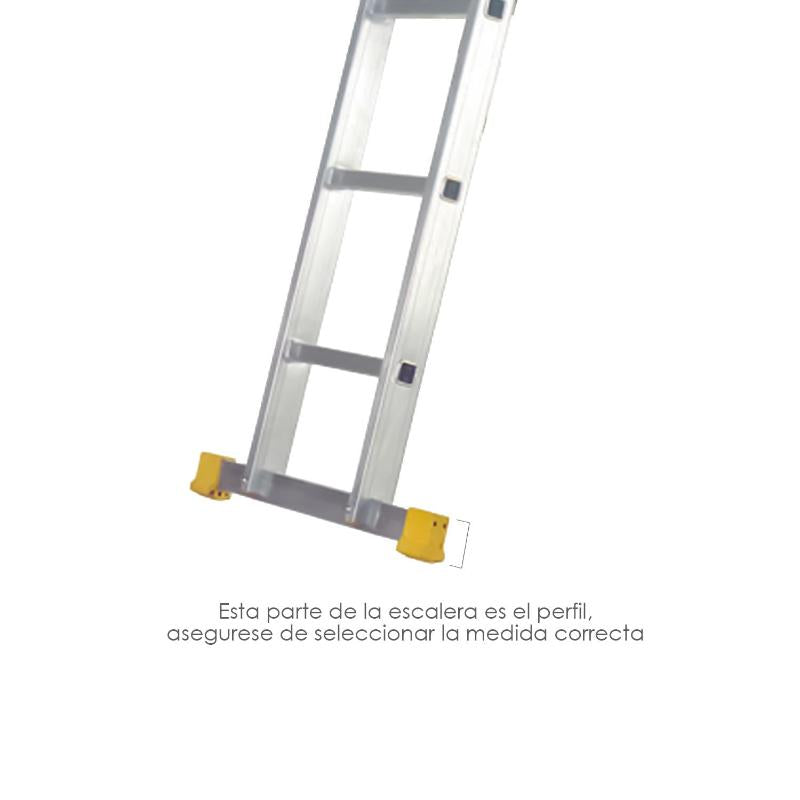 Contera Larguero Escalera 2 Y 3 Tramos / Escalera Multiposicional Con Perfil 58 Mm. Versión 2019_2