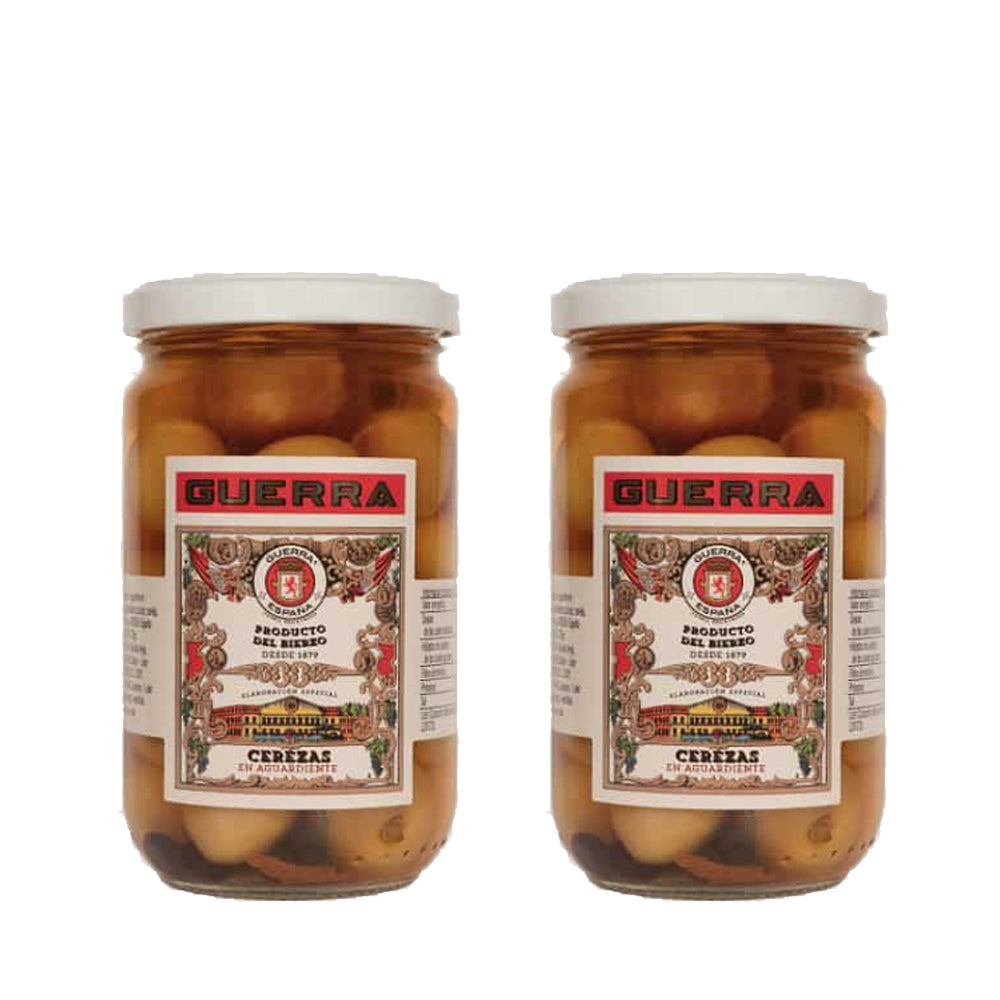 Cerezas Del Bierzo En Aguardiente. 2 Tarros De 310 Gr.