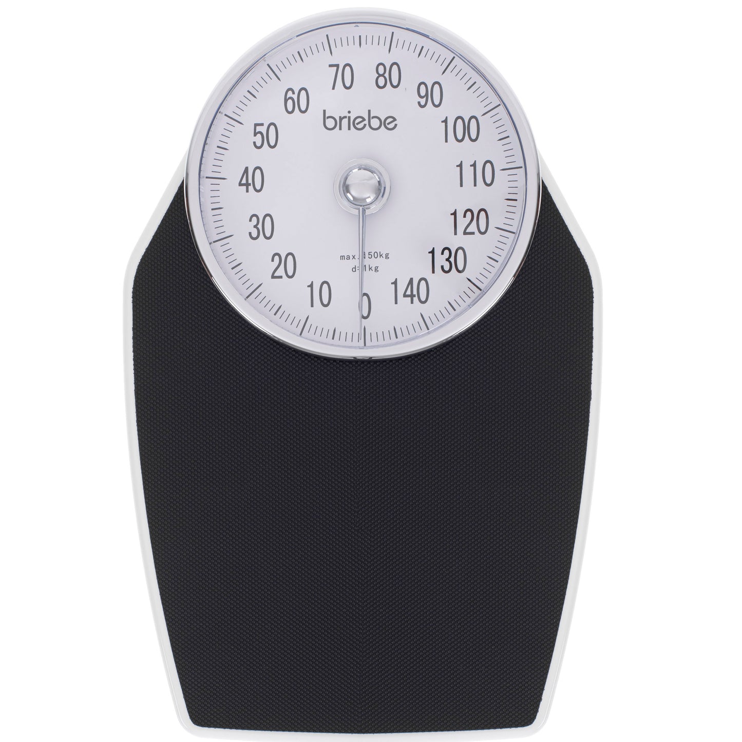 Báscula Analógica De Baño, Precisión, Mecánica, Medición Hasta 150 Kg, Sin Pilas, Fácil Uso, Briebe, Sc1122, Blanco/gris