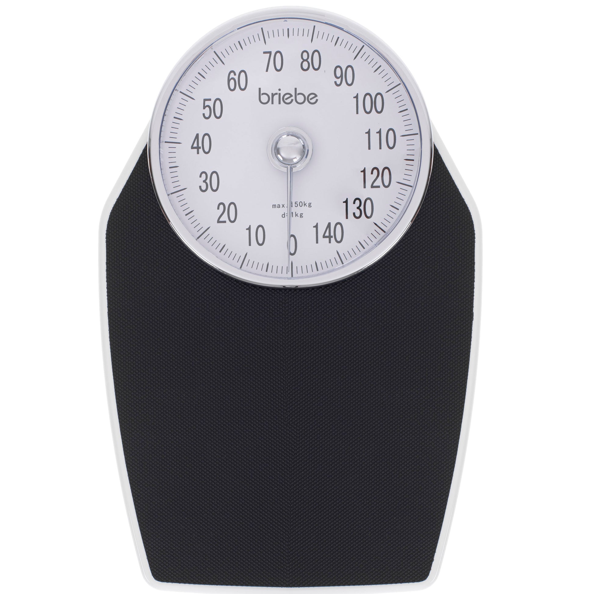 Báscula Analógica De Baño, Precisión, Mecánica, Medición Hasta 150 Kg, Sin Pilas, Fácil Uso, Briebe, Sc1122, Blanco/gris