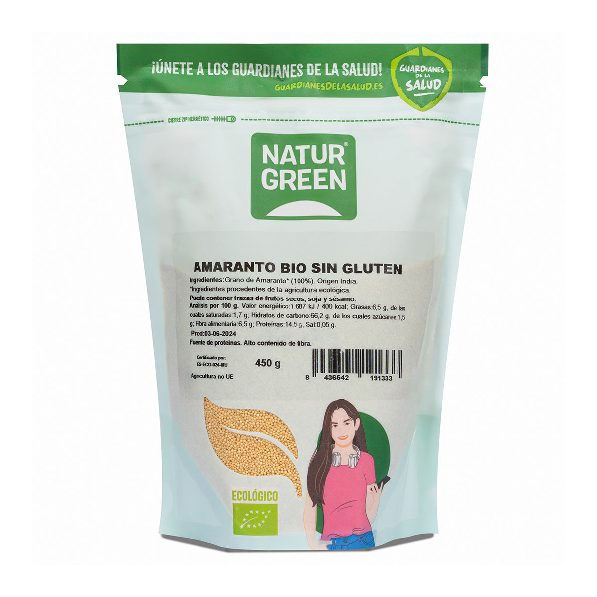 Amaranto Bio NaturGreen 450 gr