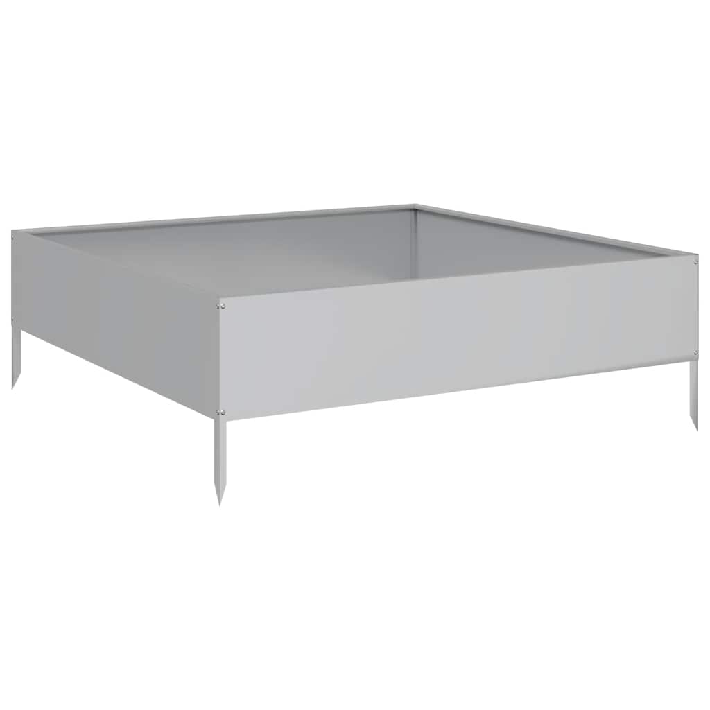 Jardinera De Acero Galvanizado 100x100x33,5 Cm_5