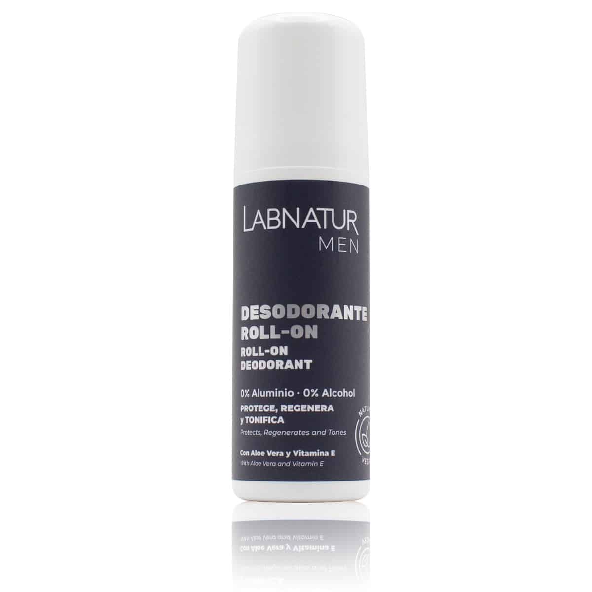 Desodorante Roll-On para Hombre Labnatur 75 ml | Aloe Vera y Vitamina E | Control del Mal Olor | Piel Sensible | Vegano_0