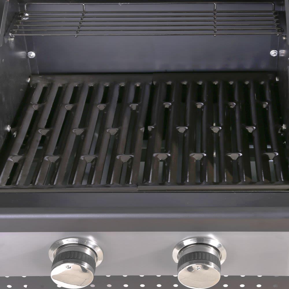 Barbacoa Gas 2 Quemadores Birgitt Acero 52 X 116 X 110 Cm Ldk Garden