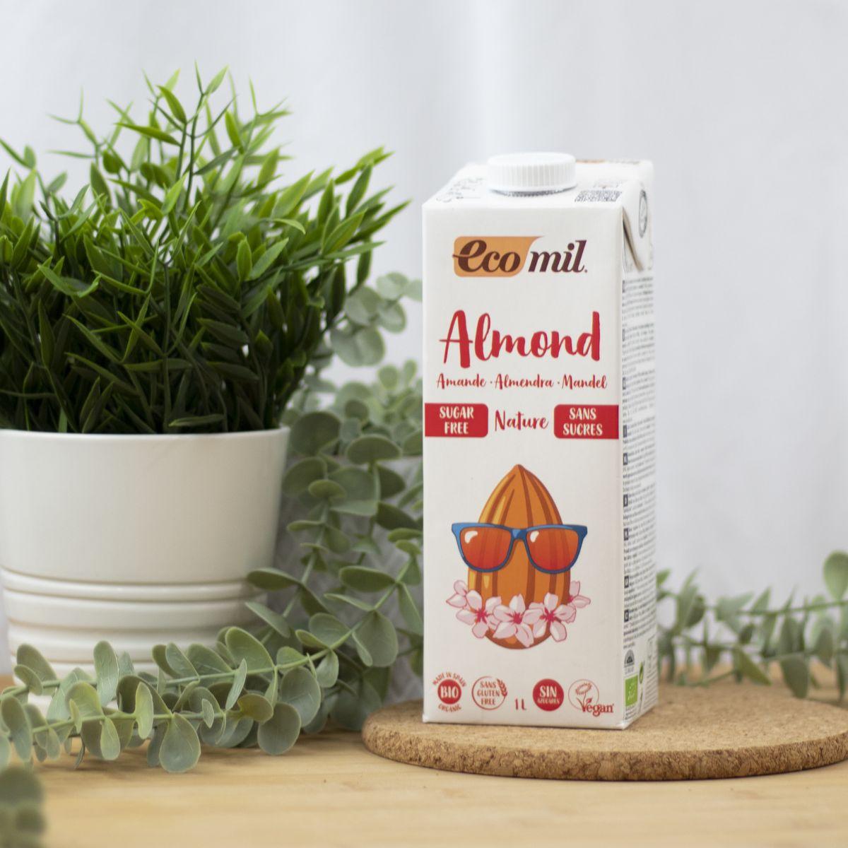 Bebida Vegetal de Almendra Natural sin azúcar BIO Ecomil 1 L