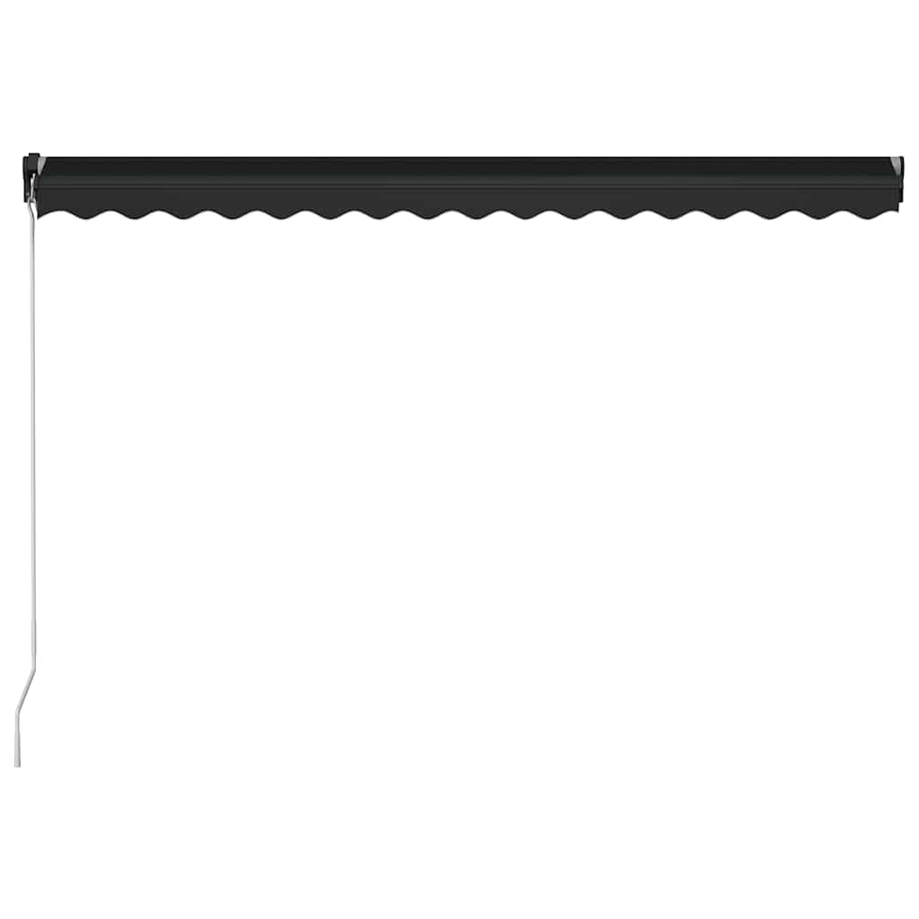 Toldo Retráctil Manual Con Led Gris Antracita 450x300 Cm_5
