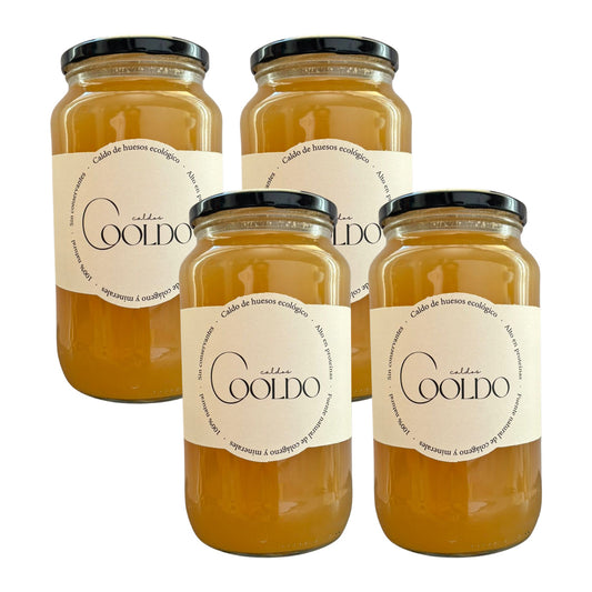 Pack x4 Caldo de Huesos Cooldo 870 ml