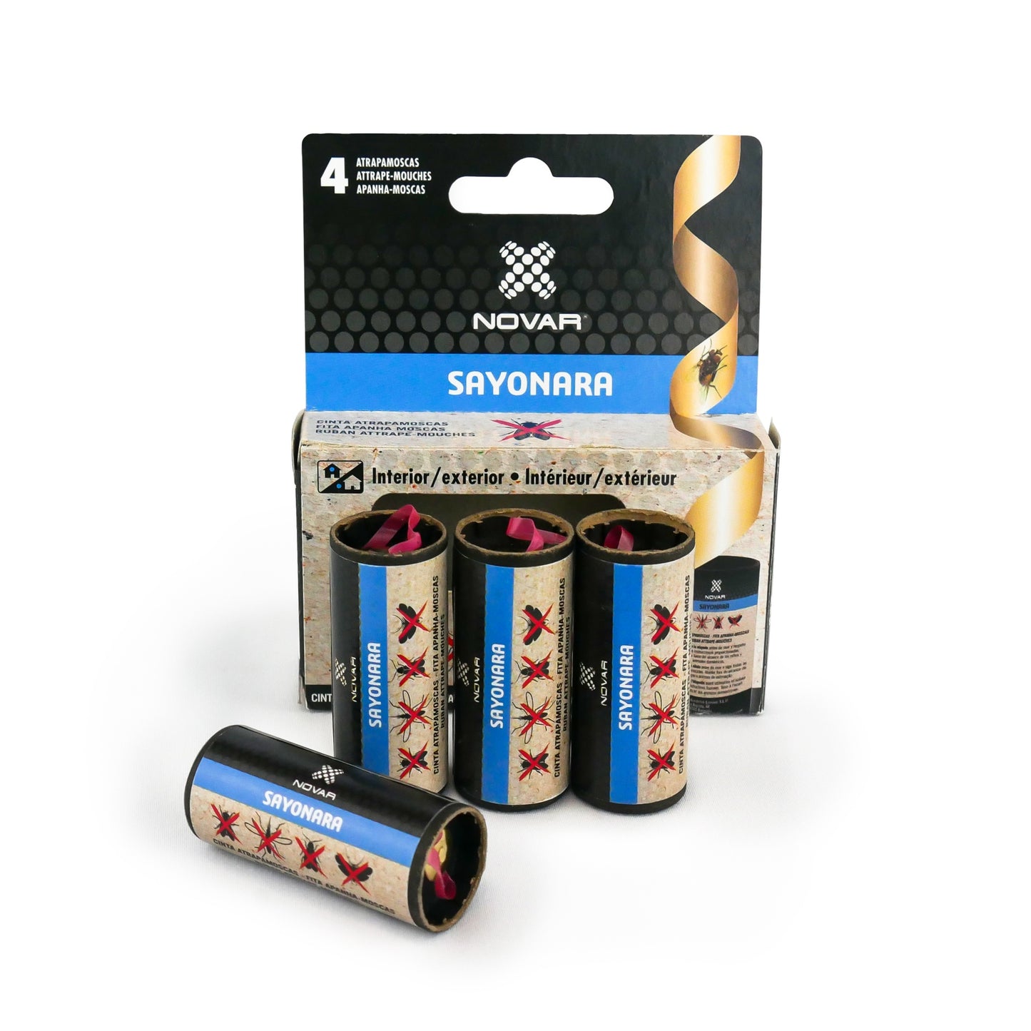 Novar Sayonara Cinta atrapamoscas 4 uds