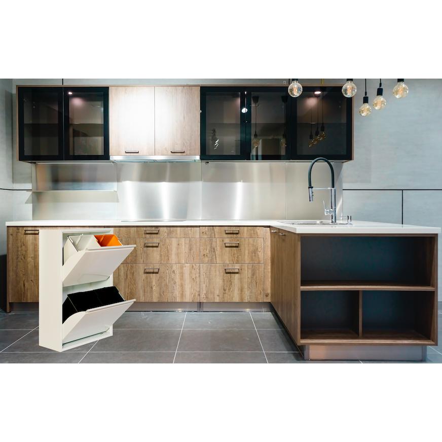 Armario para reciclaje metálico PAT 4 Blanco