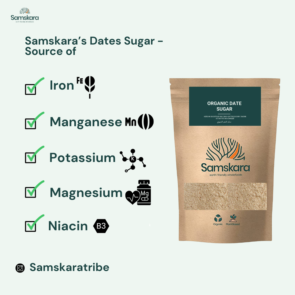 Azúcar De Dátil Bio - 500g | Superalimento Ecológico Vegano Para Batidos, Smoothies Y Zumos, Sin Azúcares Añadidos_5