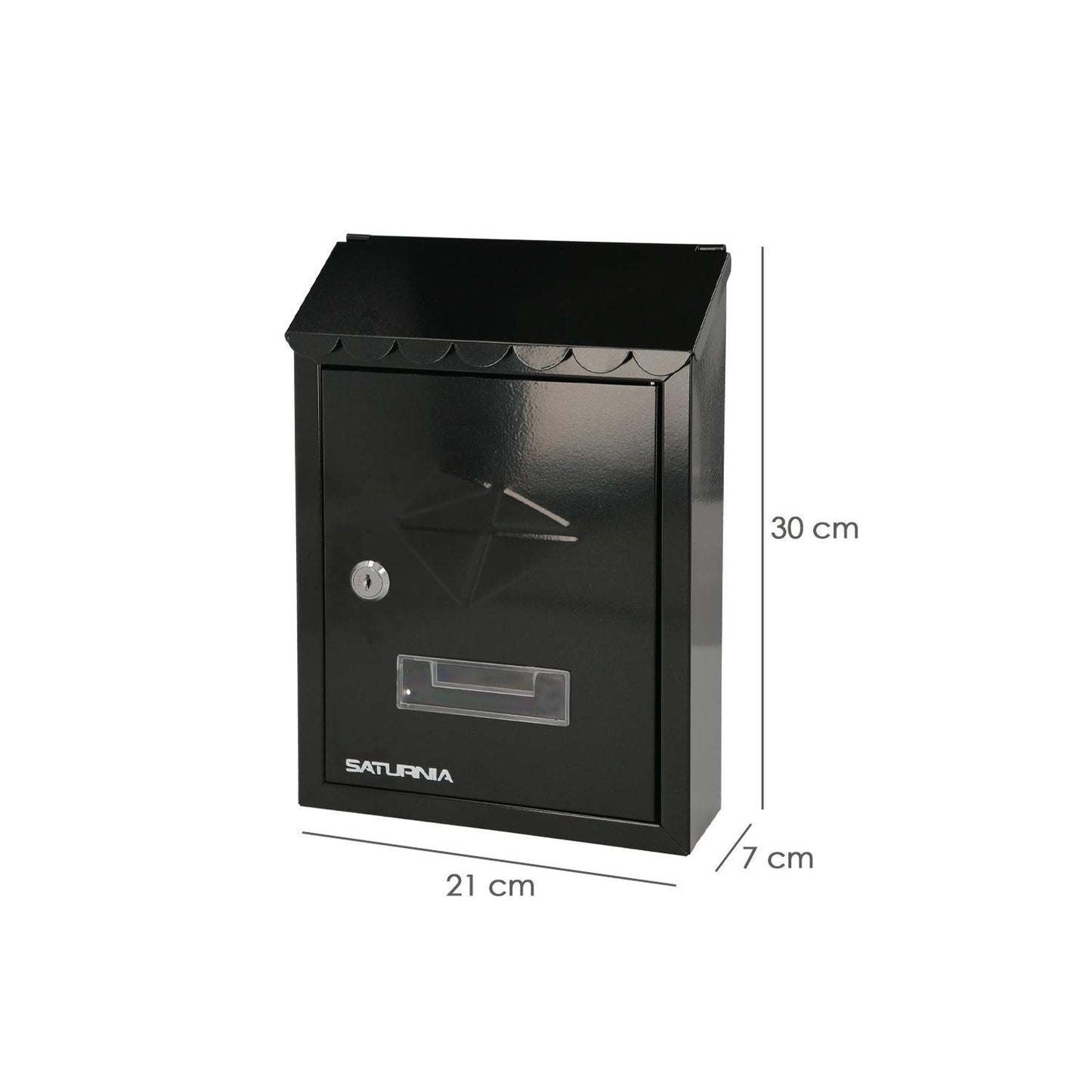 Buzon Exterior Residence 205 X 300 X 70 Mm. Negro