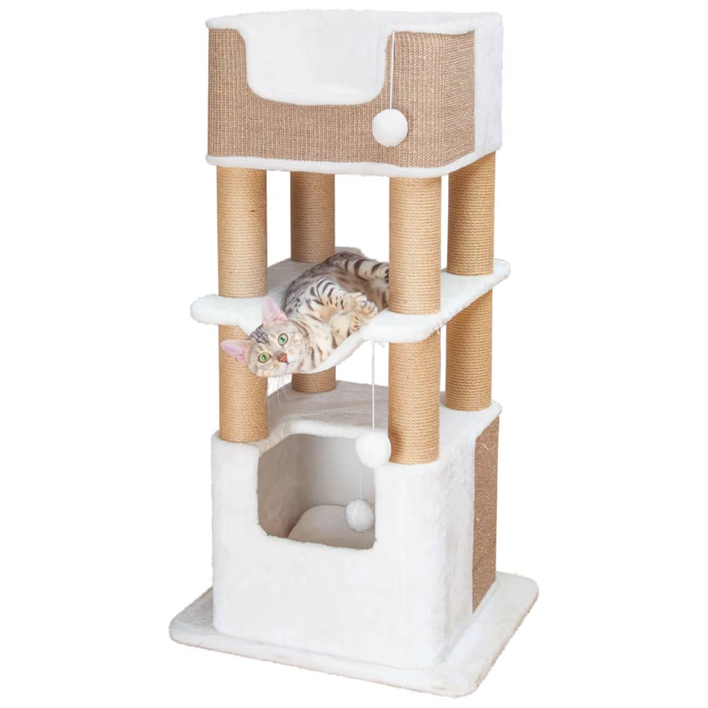Trixie Poste Rascador Para Gatos Lucano Blanco Y Gris Taupe Xxl_2