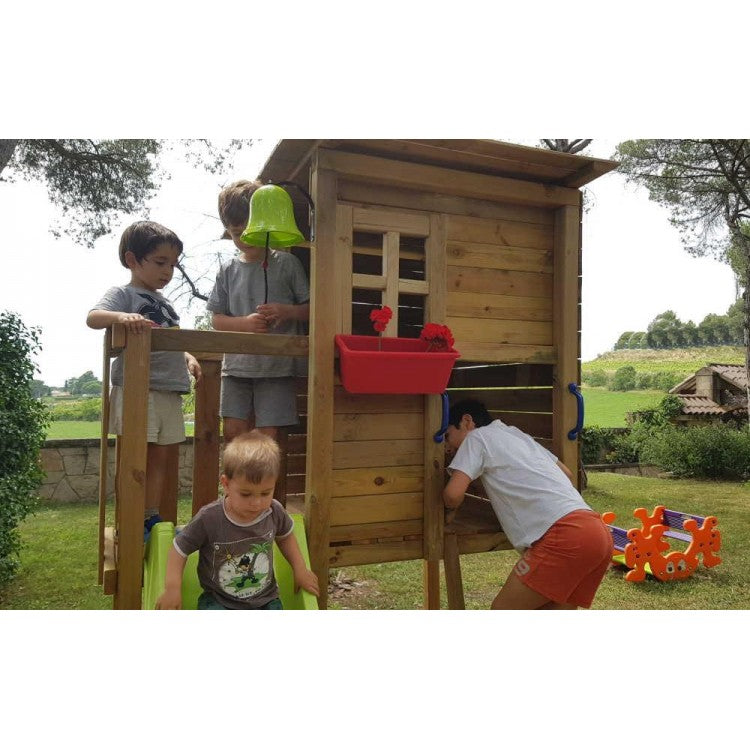 Parque Infantil Masgames Taga L Con Columpio Pared De Escalada.